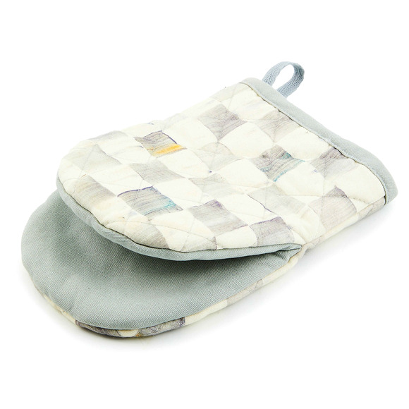 Brand New Mackenzie-Childs Sterling Check Mini Oven Mitt - Picture 1 of 10
